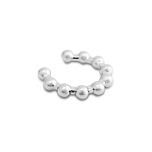 Roestvrij stalen (RVS) Stainless steel oorbellen ear cuff Silver