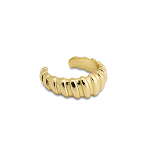 Roestvrij stalen (RVS) Stainless steel oorbellen ear cuff Gold