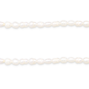BQ Zoetwaterparels rice 6x4mm Natural white