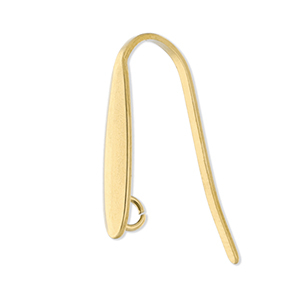 Roestvrij stalen (RVS) Stainless steel onderdelen oorbellen / oorhanger met oogje Gold