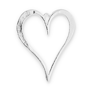 Statement hangers hart Silver