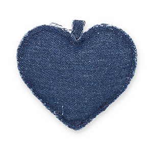 Statement hangers hart Denim blue