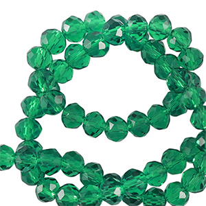 Top Facet kralen 4x3mm disc Green
