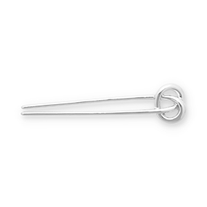 Haaraccessoires Franse haarspeld knoop Silver