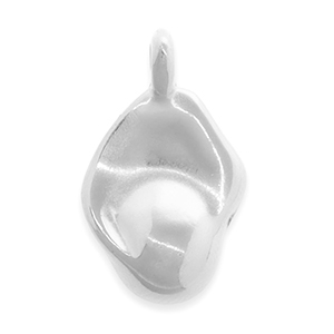 Bedels DQ metaal irregular Antiek zilver (nikkelvrij)