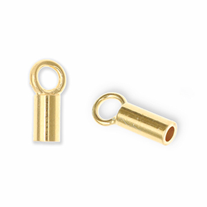Onderdelen DQ Eco-brass&reg; metaal eindkap Goud (nikkelvrij)