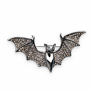 Broches vleermuis Grey