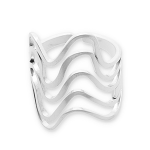 Roestvrij stalen (RVS) Stainless steel ringen Silver