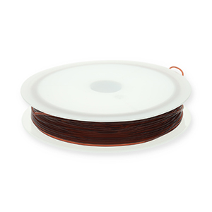 Elastiek rijgdraad 0.8mm Brown