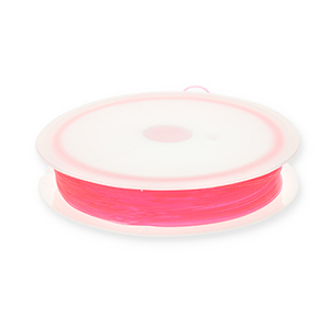 Elastiek rijgdraad 0.5mm Neon pink
