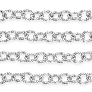 Aluminium onderdelen jasseron ankerketting Silver