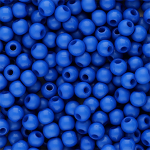4 mm acryl kralen shiny Blue