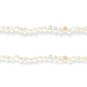 Zoetwaterparels nugget Natural white