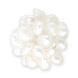 Zoetwaterparels geclusterd Natural white