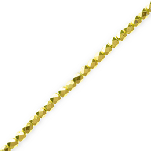 Top Facet kralen Metallic gold