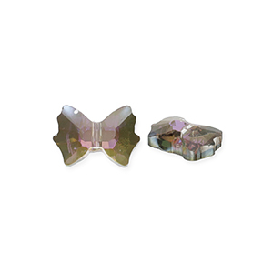 Fashion Facet kralen strik Silver-AB coating