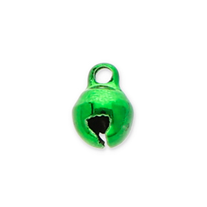 Bedels metaal belletjes 6mm Green