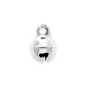 Bedels metaal belletjes 6mm Silver