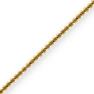 Hematite kralen hexagon Gold