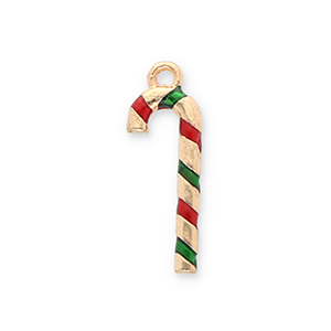 Bedels metaal zuurstok Gold-red-green