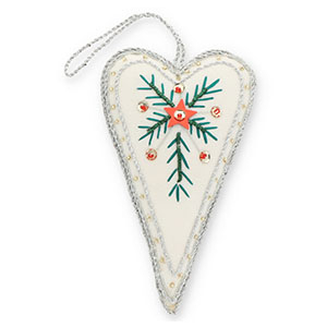 Trendy hangers hart White-green-red-silver