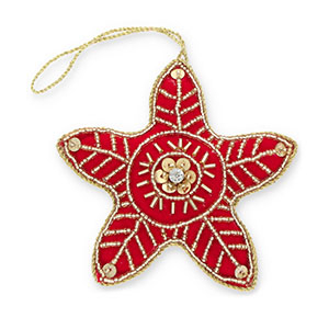 Trendy hangers ster Red-gold