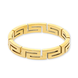 Roestvrij stalen (RVS) Stainless steel ringen Gold