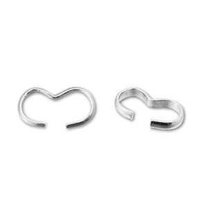 Onderdelen DQ metaal connector Antique silver (Nickelfree)