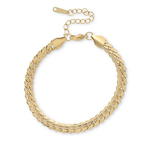 Roestvrij stalen (RVS) Stainless steel armbanden snake Gold