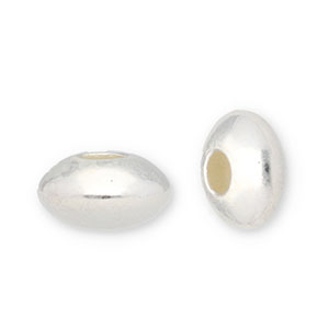 925 Zilver kralen disc Silver