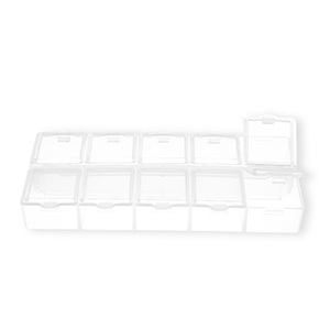Sieraad opbergbox met 10 vakken Transparent
