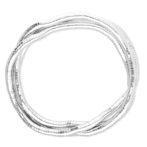 Flexibele kettingen snake Silver
