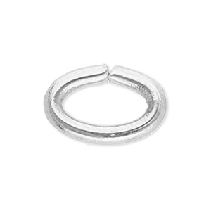 Roestvrij stalen (RVS) stainless steel onderdelen buigring ovaal Silver