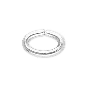 Roestvrij stalen (RVS) stainless steel onderdelen buigring ovaal Silver