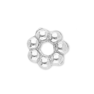 Roestvrij stalen (RVS) Stainless steel kralen spacer Bali ring 3mm Silver