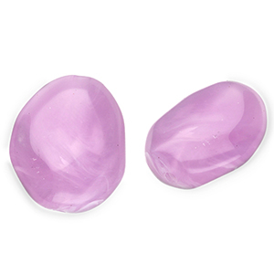 Acryl kralen ei-vormig Lavender purple-marble
