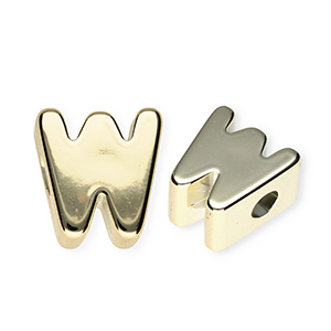 Letterkralen van acryl letter W Gold