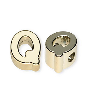 Letterkralen van acryl letter Q Gold