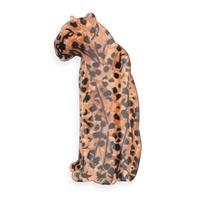 Haaraccessoires haarklem luipaard Pearl shine brown-black