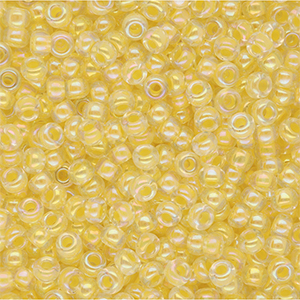 Miyuki rocailles 8/0 Light Yellow Lined Crystal AB 8-273
