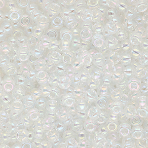Miyuki rocailles 8/0 Transparent Ab Crystal 8-250