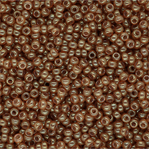 Miyuki rocailles 11/0 Ceylon Translucent Spice Brown 11-2372