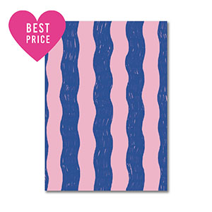 BY31&reg; Sieraden kaartjes golven Blue-light pink