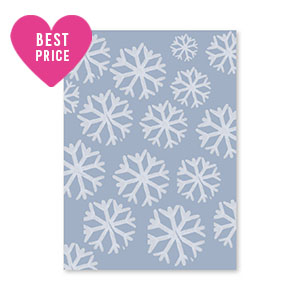 Sieraden kaartjes sneeuw Blue-light blue