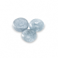 Natuursteen kralen marmer en calciet rondellen 4mm Sky blue
