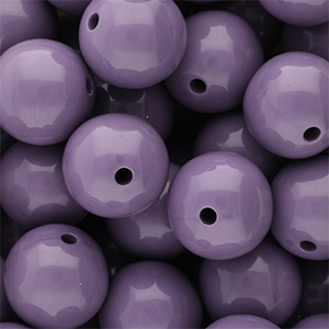 20 mm DQ acryl kralen shiny Purple haze 18-3718 TCX