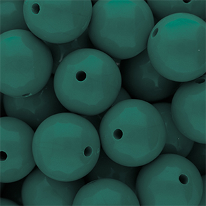 16 mm DQ acryl kralen shiny Mediterranea green 19-4517 TCX