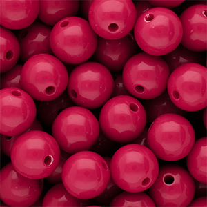 12 mm DQ acryl kralen shiny Fuchsia 17-2031 TCX