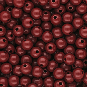 10 mm DQ acryl kralen shiny Salsa red 18-1657 TCX
