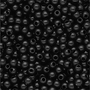 6 mm DQ acryl kralen shiny Black